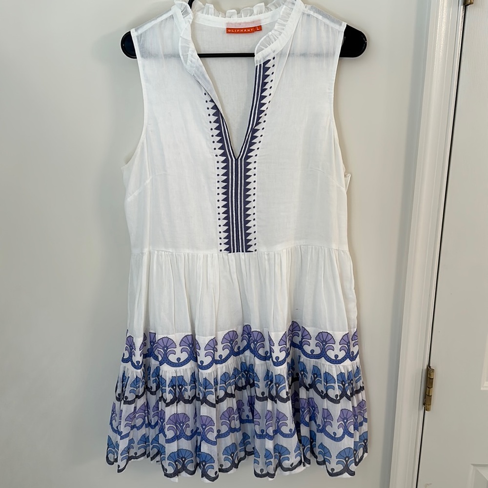 Blue and purple oliphant dress